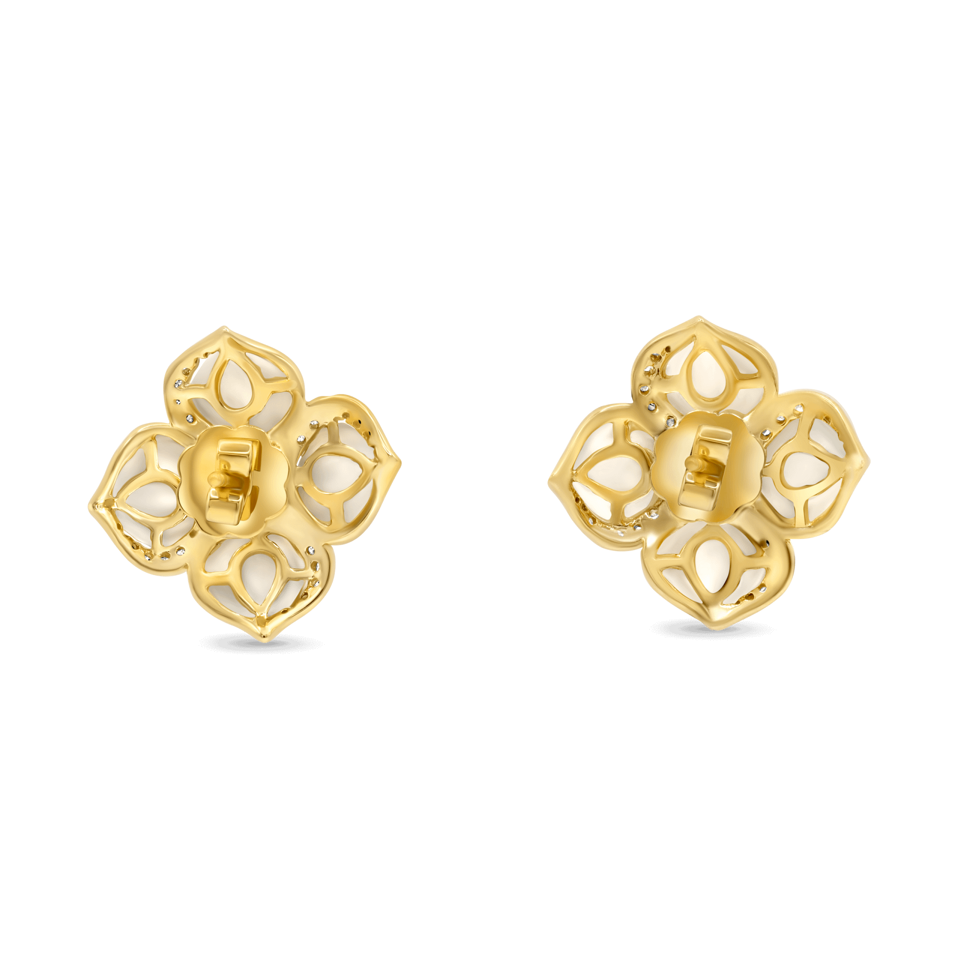 Evening Primrose - Colombian Emerald, Mother of Pearl and Diamond Collection